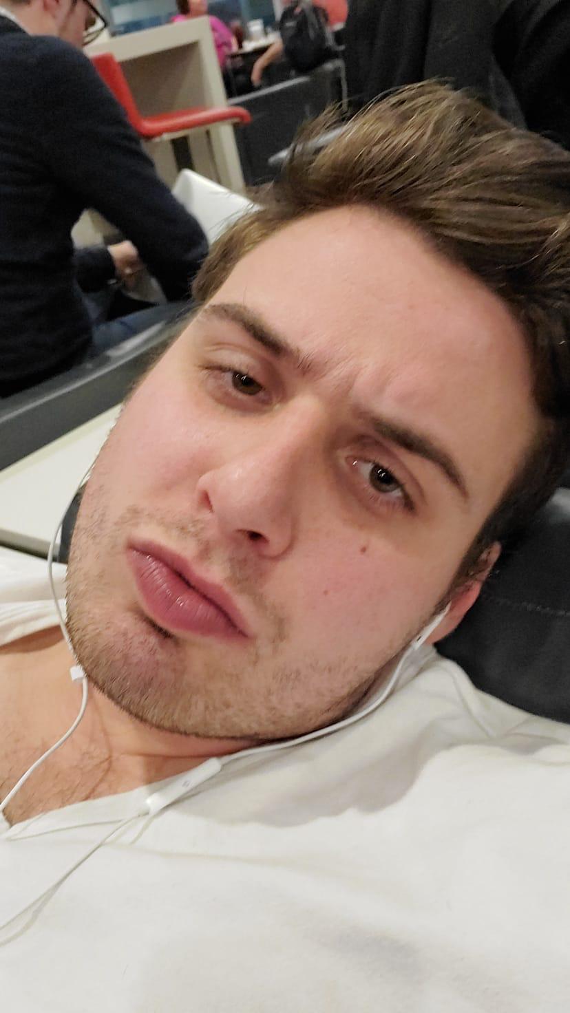 Paul in the after era with styled hair and airport-terminal intensity